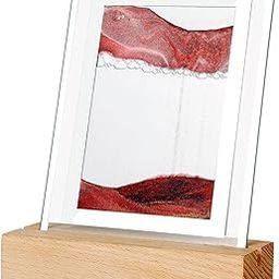HEAVENGLOW Flowing Sand Painting Night Light LED Lamp for Living Room Relaxing Toys Red-image-66
