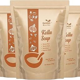 Genius Herbs Horse Gram Soup Kollu Soup Powder 50 g | Helps in Weight Management | Strengthens Whole body | Pack of 3-image-47
