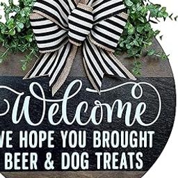 CALANDIS® Seasonal Welcome Wreath Sign for Front Door Welcome Wreaths for Garden Decor'-picture-17