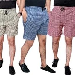 Boxers for Men Cotton Casual Checkered Multicoloured - Pack of 3-image-7