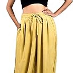 Payal Creation Rayon Blend Casual and Trendy Pleated Harram Pants for Women Harram Pants for Women Green-image-1
