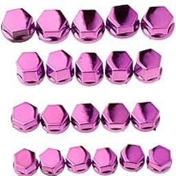 ATORSE® 30 Pieces Motorcycle Screw Nut Bolt Cap Cover Decoration For Yamaha Purple-picture-16