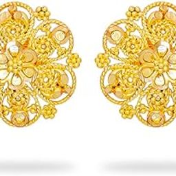 Drashti Collection Traditional Gold Platted Premium stud Earrings Brass Stud Earring ()_BZ_ERG1640-image-21
