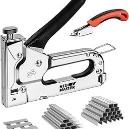 Staple Gun, Heavy Duty 3 in 1 Manual Hand Staplers with Stapler Remover and 2000Pcs Staples, Nail Gun for Wood Furniture Woodworking SofaSeat Cover Repair-27