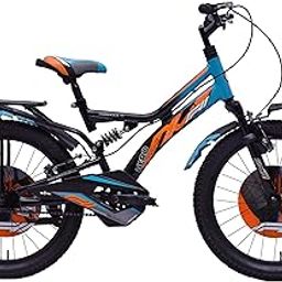 Hero F11 20T Bicycle for Kids | Dual Suspension | V Brake | Single Speed | Easy Self Assembly | Ideal for Kids 5 to 8 Years (Blue-Orange)-29