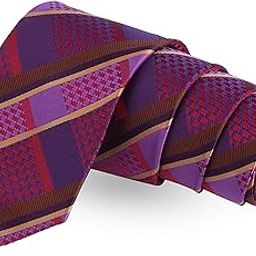 Spooky Groove Purple Colored Microfiber Necktie For Men-image-19