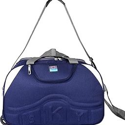 Skyline 65 LTR Duffle Bag with 2 Wheels 22 inch Size - Ideal for Travel Perfect for Men & Women (Navy Blue)-image-89