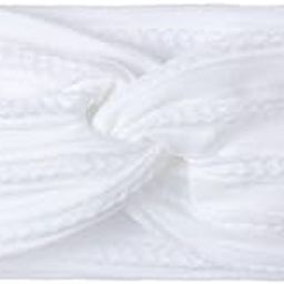 SYGA Baby Headband Nylon Soft Stretchable Bow Hairbands For Newborn Infant Toddler Kids 0-3 Year (White)-picture-17