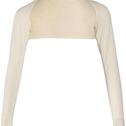 Elegant One-Piece Long Sleeve Arm Cover Shrug Bolero Hijab Muslim Beige | Cultural & Ethnic Clothing | Middle East-30