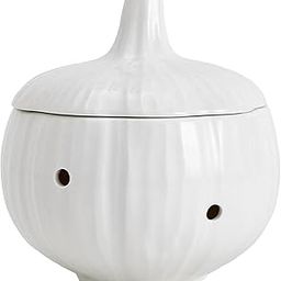 Garlic Keeper Container with Lids Holder for Countertop Lemon White-image-40