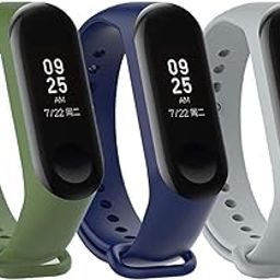 Mi Band Strap 3 & 4 Wristband Original Soft Silicone Adjustable/Replacement Straps/Belt/Band for M3 & M4 with warrenty |Device not Included||Not Compatible with Mi Band 1/2|-5
