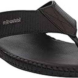 Men Black Textured Comfort Flip-Flops-image-55
