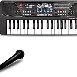 EOOLEOW - Piano Keyboard for Kids, Portable 37 Keys Electronic Piano for Kids with Microphone - Musical Keyboard Toy for 3 4 5 6 7 8 9 Year Old Boys and Girls (Black)-13