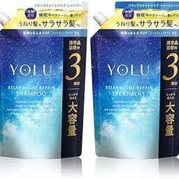 YOLU Night Repair Shampoo and Treatment Set, 500g Refill Pack, All Hair Types, Calming Night Fragrance (UNBOX JAPAN EXCLUSIVE)-image-16