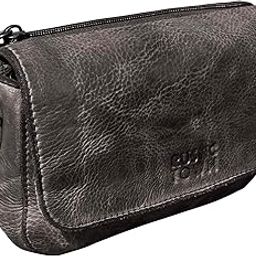 Leather Wallet for Women - Washed Leather Crossbody Bag - Credit Card Holder Travel Shoulder Purse Waist Bag for Ladies-image-9