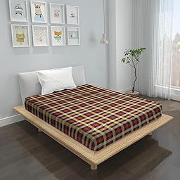 Wings Star Premium Cotton Double Bed Size Mattress Cover | Mattress Protector with Zipper Chain|Bed Cover Provides All Around Protection | King Size Bed - 72x72x6 inch (6 x 6 Mattress) Maroon-image-39