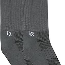 Diabetic Socks Pair | Pack Of 3/ Kikitoes Knee Length Grey Colour Cotton Socks for Swollen Feet-image-7