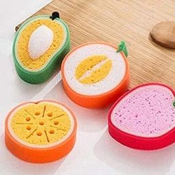 PS SHEVIN Soft Fruit Shape Bath Shower Sponge Baby Bath Flower Loofah, Bath Shower Sponge, Cute Fruit Shower Ball (Pack of 1, Multicolor)_F329-image-96