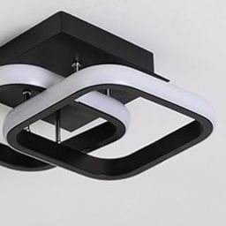 MORZ LED Ceiling Light Bar Lamp Room Hotel Lighting Black 24x20x12.5cm-16