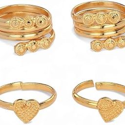 Pack of 2 Pair Toe Rings Adjustable, Traditional & Fashionable Accessories-image-79