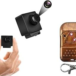 TECHNOVIEW Button Camera with Remote Control, Audio Video 1080p Full Hd Recording, Easy to use, with Free 64GB Sd Card - Black Button-27