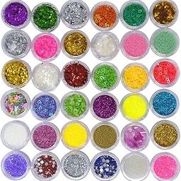 Adbeni Unleash Your Creativity With Exquisite 3D Nail Art Decoration Kit, Elevate Your Nail Game With An Abundance of Dazzling Rhinestones, Pearls, Metal Studs, & Floral Accents, 36 Different Art Set-image-28