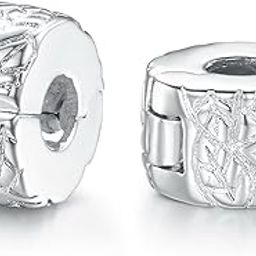 Clip Spacer Charm for Bracelet Clip Lock Stopper Bead Spacer European Openable Beads 2pcs-image-83