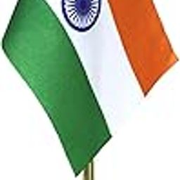 THE FLAG SHOP Indian Miniature Table Flag with and Elegant Square Brass Base-picture-6
