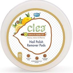 Clea Lemon & Jojoba Oil Nail Polish Remover Pads | Dermatologist Tested | Cruelty-Free | Enriched with Natural Actives | Suitable for All Skin Types | 40 Pads In Each Pack (Pack of 1)-36