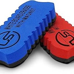 Dry Erase Eraser Magnetic Whiteboard Eraser 2 Pack White Board Cleaner, Dry Erase for Whiteboard, Chalkboard and Glass (Colors May Vary)-15