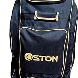 Duffle Wheelie Polyester Cricket Kitbag, (Black/Golden)-image-35
