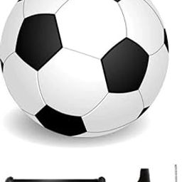 Oggy Sports Football, Black&White Rugby Football with Air Pump, Size No-5-image-34
