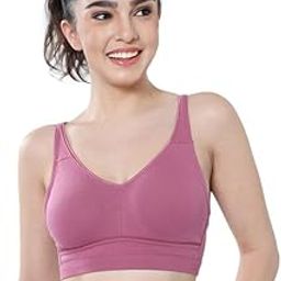 1104 Wire Free Minimizer Bra Non Padded Non Wired Full Coverage for Womens with Wide Front Fabric Strap Cotton Bra -Material- 200GSM Fabric-image-22