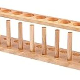 misppro 12-Hole Wood Test Tube Holder for Colorimetric Analysis of-16