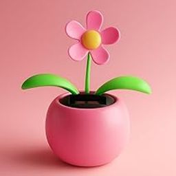 S F ENTERPRISES Solar Powererd Toy, Beautiful Car Decoration Solar Power Dancing Flower Flip Flap Toy, Solar Powered Sunlight Chargable Home, Car & Office Decorative-image-25
