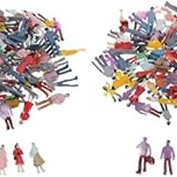 JAZZY PEARLS® Lot of 200 pcs HO Scale Model Train Building Layout Painted s 1/100|Toys & Hobbies | Model Railroads & Trains | HO Scale | Parts & Accessories | Figures & People-image-42