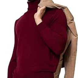 Lambs Wool V-Neck Winter Sweater for Men/Woolmark Certified-image-58