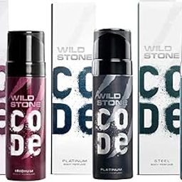 WILD STONE CODE Iridium, Platinum & Steel No Gas Fresh Body Perfume Spray Combo For Men, Pack Of 3 (120 Ml Each)-15