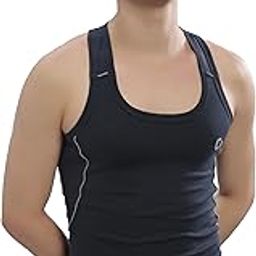 Men's Solid Cotton Gym Vest (Colour May Vary)-image-95