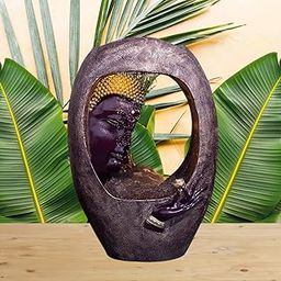 Art Mania Carved Buddha face Shower Water Fountain for Home, Indoor aa Big Size, Water Fountain for Garden, for Home vastu,Buddha Fountain 3 feet-image-41