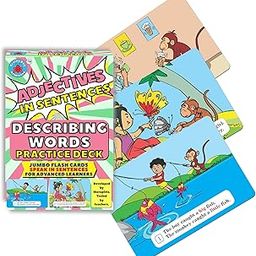 Flash Card for Teaching Language (Adjectives in Sentences), for Language_Skills | Audio-Enabled in Hindi, English, Punjabi, Tamil, Kannada, Telugu-16