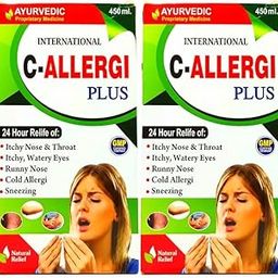 Buy now Ayurvedic C-ALLERGI PLUS Syrup for allergy and itchy.(PACK OF 2)-3