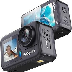 FitSpark Dolphin 1.0 20M Body Waterproof Real 4K30FPS Dual Big 2.2" Touchscreen EIS Action Camera Sony Sensor No.1 Chipset Wireless MIC Support *Free Dock+Battery Offer* WiFi Smart Remote +Full KIT-13
