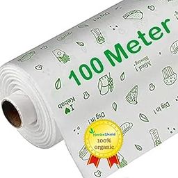 Herbal 100 Meter Food Wrapping Paper Roll - Premium Non-Stick Butter Wrapping Paper, Re-heatable Non Stick Paper, Parchment Paper-31