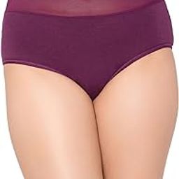 Women's Cotton Blend Classic Regular Solid Hipster Panties (Pack of 1) (PN1167P15L_Purple-image-61