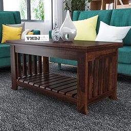 VMDJ FURNITURE Wooden Rectangular Wooden Top Coffee Centre Table for Living Room (Coffee Table)-picture-20