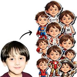 Mini's Creations Personalised Sticker (Pack of 10), for Use on Scrapbooks, Journals, Laptops, School Projects, and More-image-93
