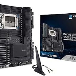 ASUS Pro WS WRX80E-SAGE SE WIFI AMD Threadripper Pro EATX workstation motherboard (PCIe 4.0, ASMB9-iKVM, 2x10Gb LAN, 7xPCIe 4.0 X16 slots, 3xM.2,2xU.2 ports, 11 USB 3.2 Gen 2 ports,8-channel DDR4 ECC)-13