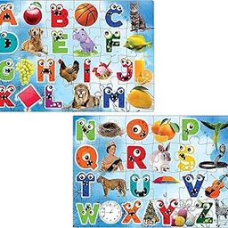 FunBlast Alphabet Jigsaw Puzzle for Kids Jigsaw Puzzle for Kids of Age 3-5 Years – 48 Pcs (Multicolor, Size 30X22 cm)-32