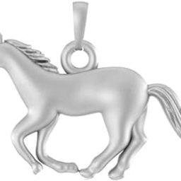 akshat sapphire Sterling Silver (92.5% purity) Strength Symbolic Horse Pendant for Men & Women Pure Silver Horse Locket to represent strength and power-picture-48